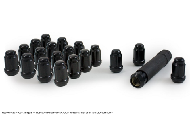 matte black wheel nuts